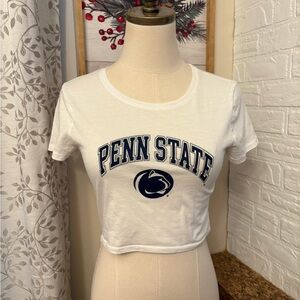 Penn State White Graphic Crop Top